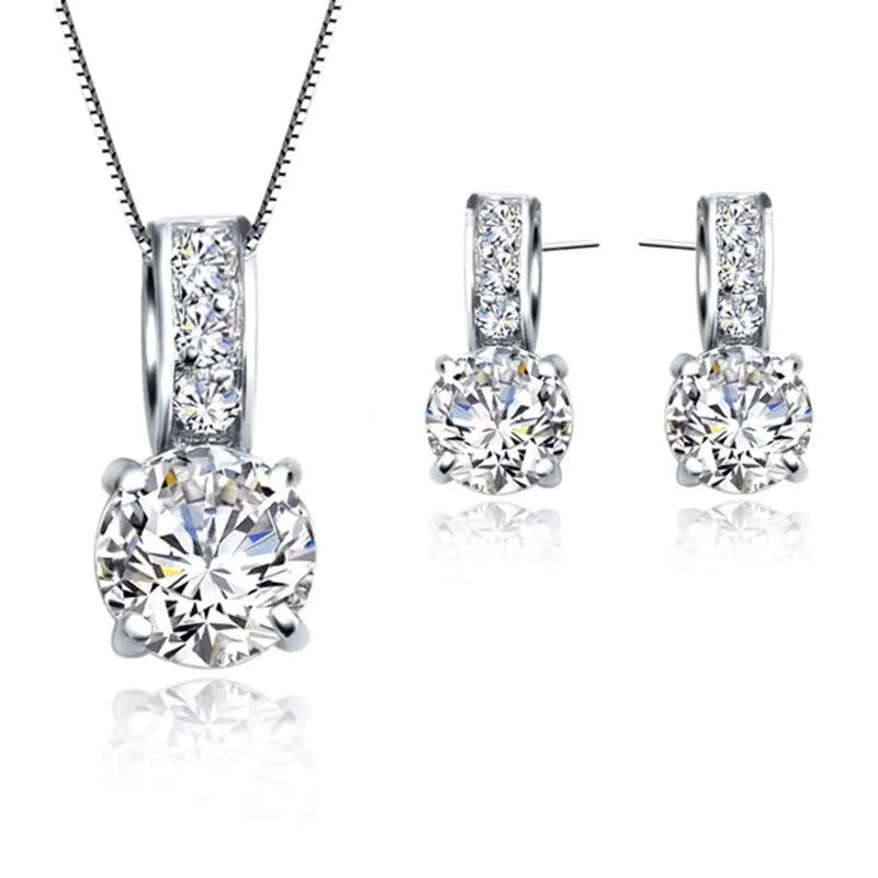 Silver Spark Bridal Set